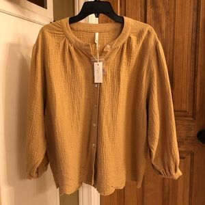 Rylee & Cru balloon sleeve top